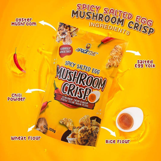 Spicy Salted Egg Mushroom Crisp