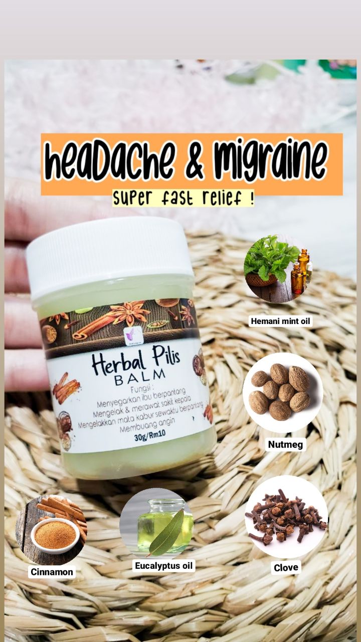 SUSUK MANJA Herbal Pilis Migraine Balm