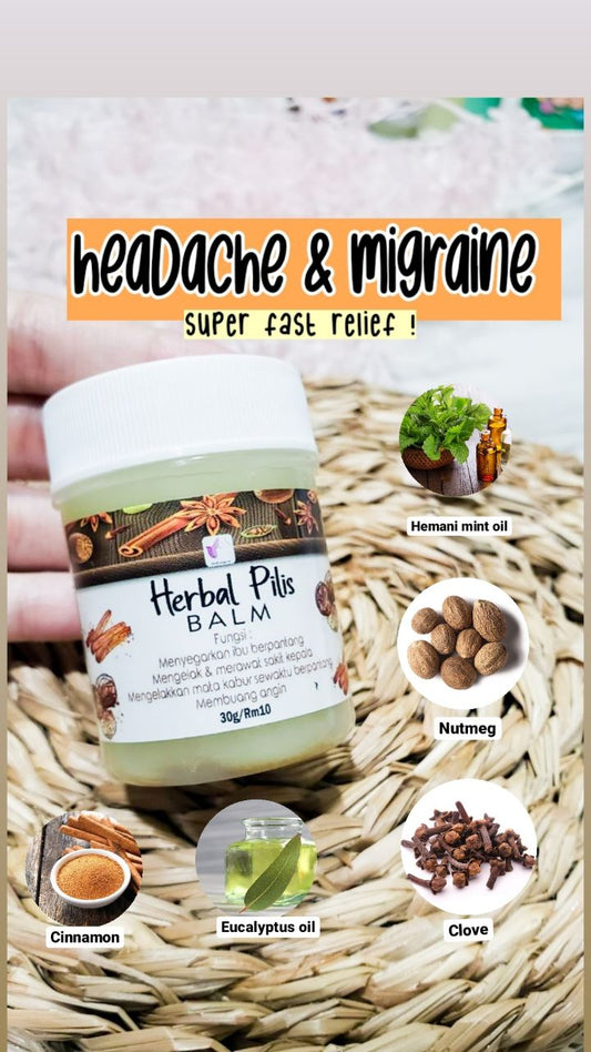 SUSUK MANJA Herbal Pilis Migraine Balm