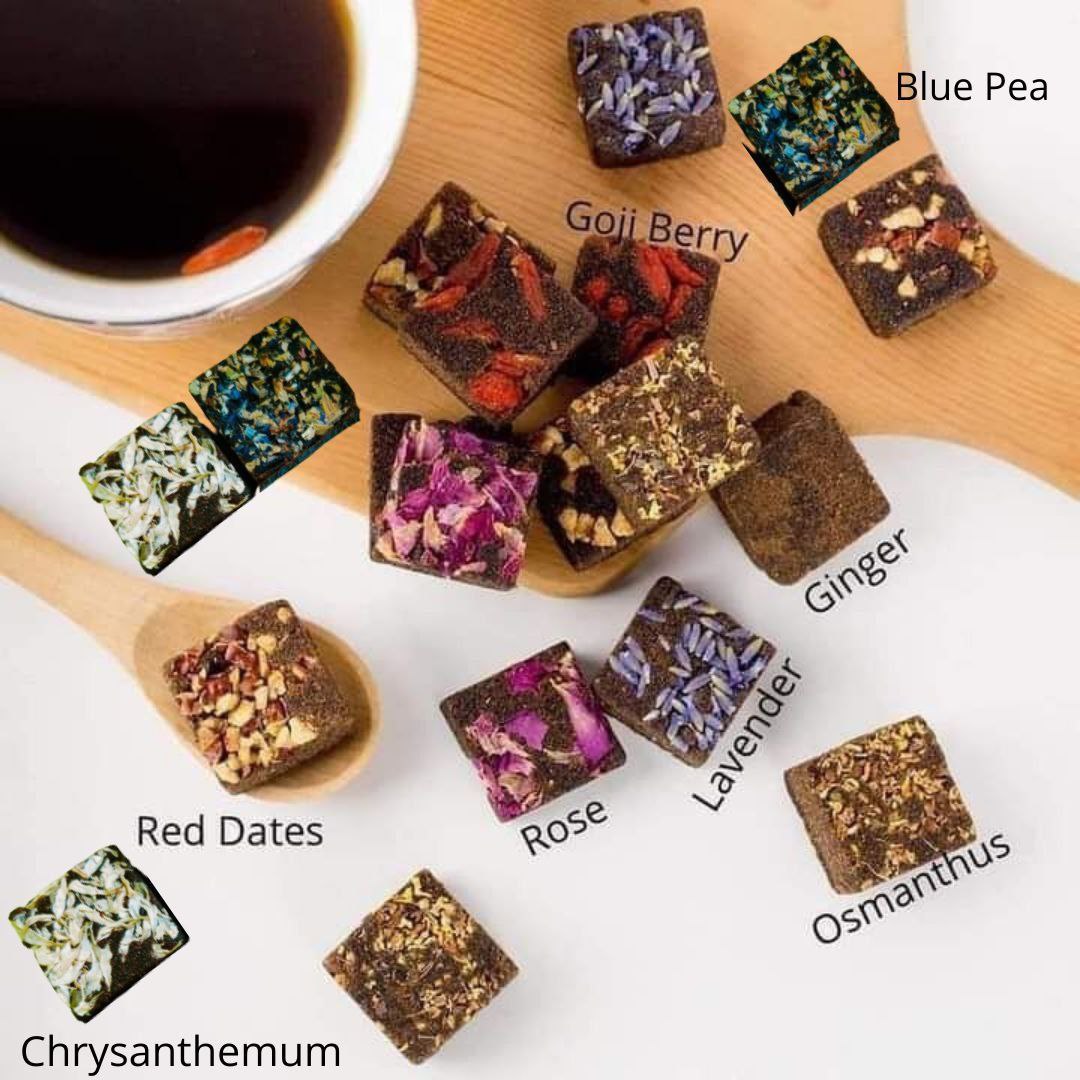 SUPERCUBE Osmanthus & Roses Molasses Cube Tea