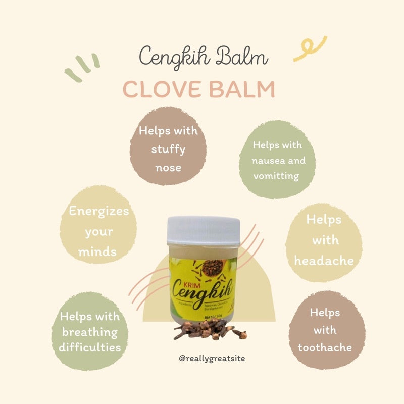 SUSUK MANJA Sinus Balm, Clove Balm, Clove Inhaler and Clove Therapy, Herbal Pilis