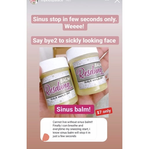 SUSUK MANJA Sinus Balm, Clove Balm, Clove Inhaler and Clove Therapy, Herbal Pilis