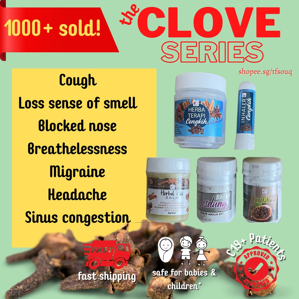 SUSUK MANJA Sinus Balm, Clove Balm, Clove Inhaler and Clove Therapy, Herbal Pilis