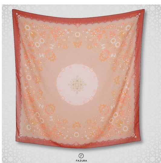 TUDUNG FAZURA Adinda Hari Raya printed square hijab