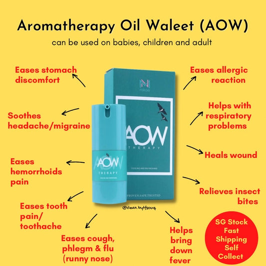 MIKAE Mr Therapy Aromatherapy Oil Waleet AOW Swift's Bird Nest for Babies and Adult Flu, Cough and Fever