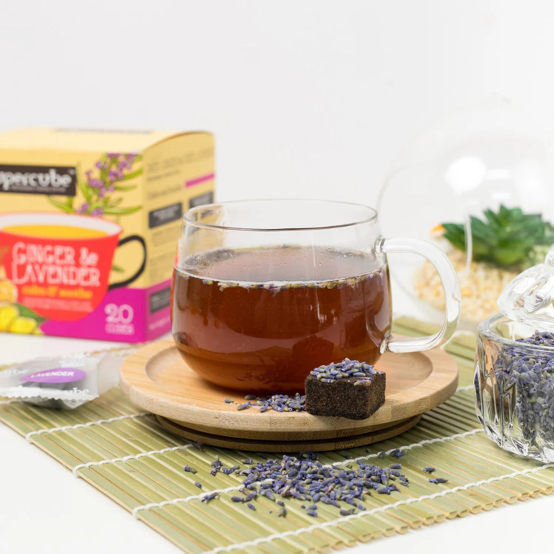 SUPERCUBE Ginger & Lavender Molasses Cube Tea