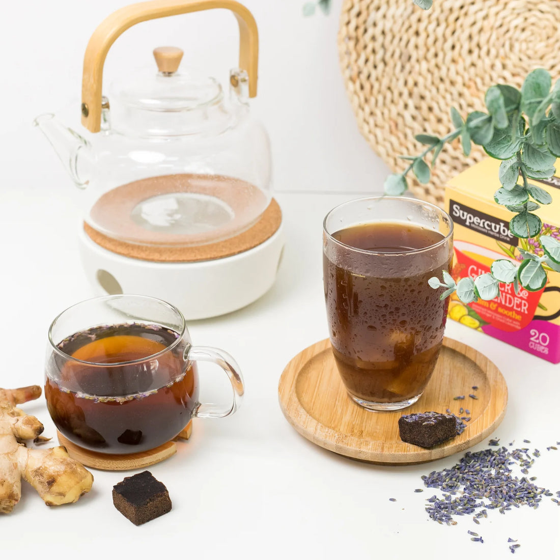 SUPERCUBE Ginger & Lavender Molasses Cube Tea – ByTFSouq