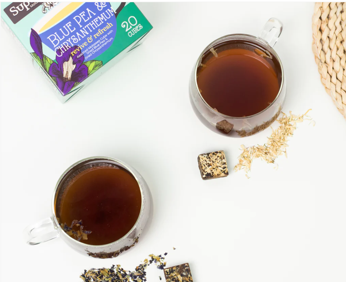 SUPERCUBE Blue Pea & Chrysanthemum Molasses Cube Tea – ByTFSouq
