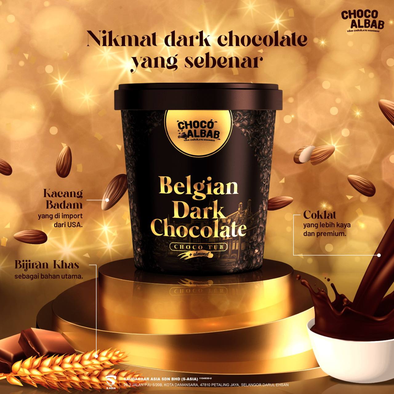 Belgian Dark Chocolate Crunch