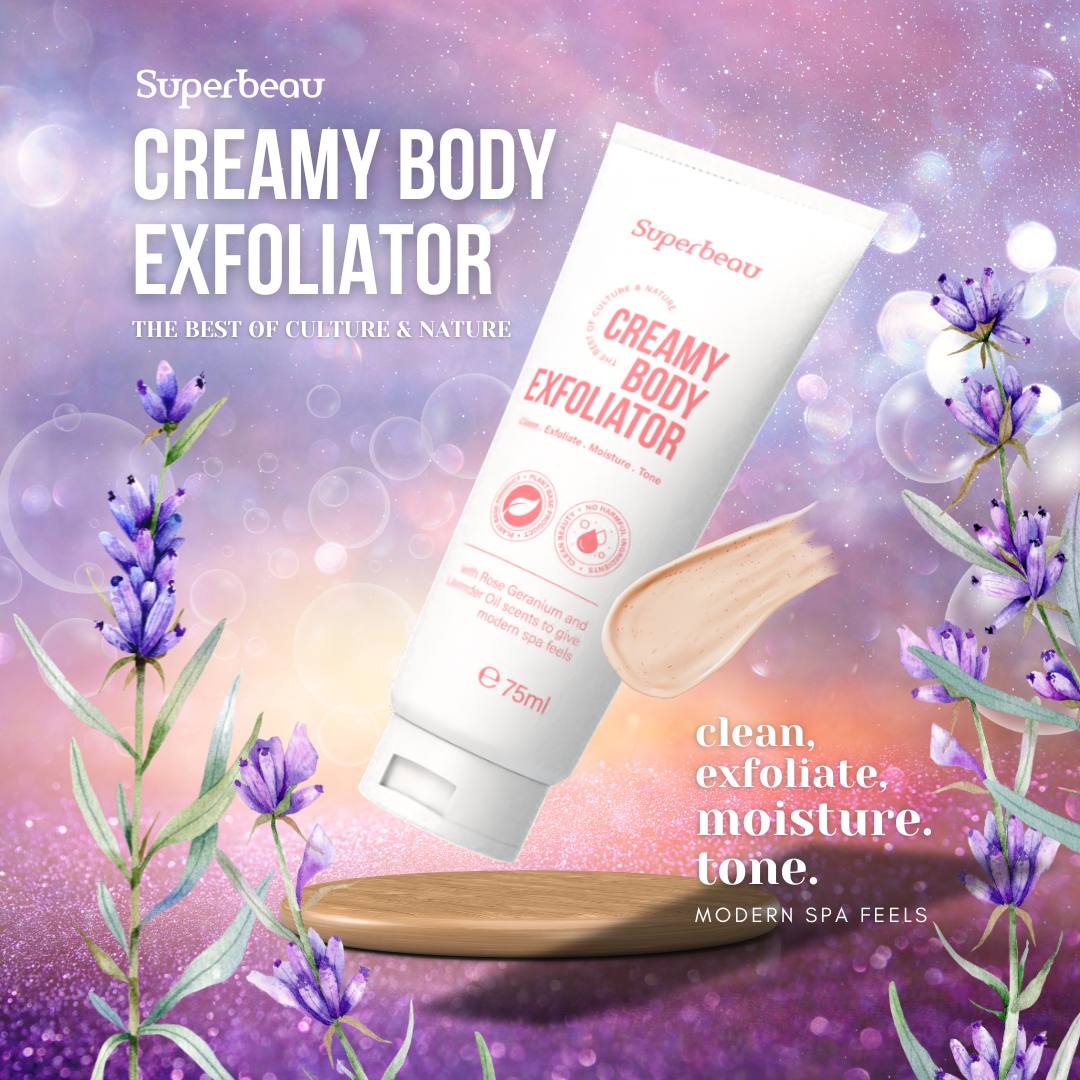 SUPERBEAU Creamy Body Exfoliator Natural Body Scrub