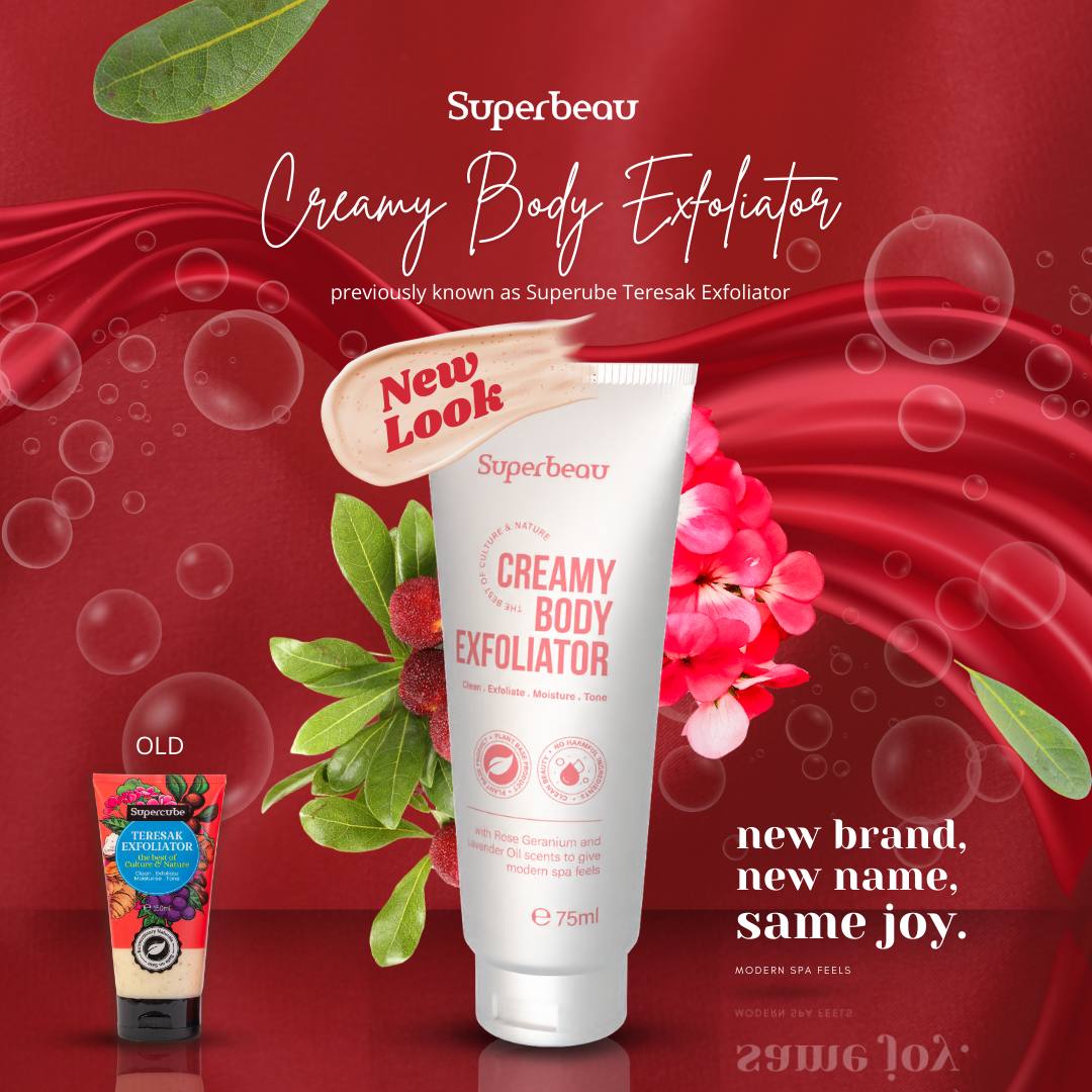 SUPERBEAU Creamy Body Exfoliator Natural Body Scrub