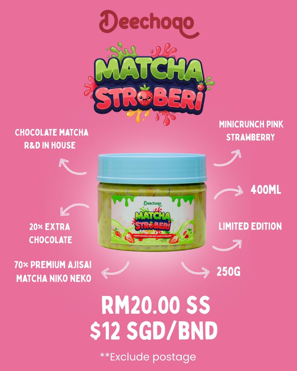 DEECHOQO Matcha Strawberry