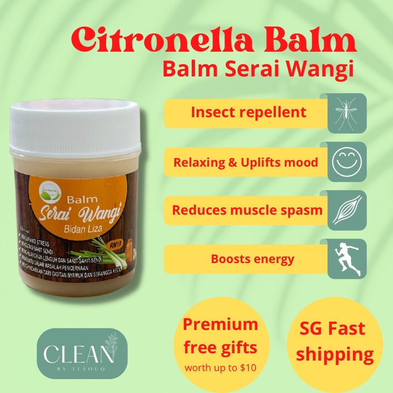 CITRONELLA BALM Balm Serai Wangi Insect Repellent Mosquito Repellent